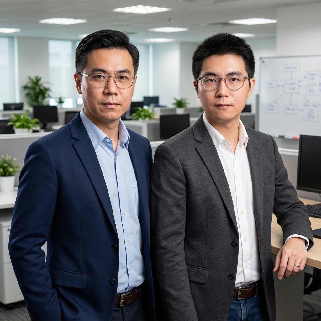 Kevin Lee (CEO) and Eddy Lee (CTO) - Co-founders of Flash Apex Transport Sticker World
